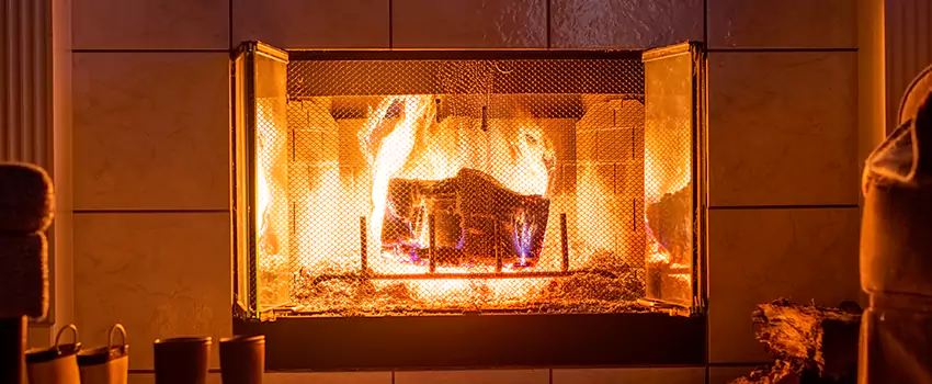 Mendota Hearth Landscape Fireplace Installation in Linden, New Jersey