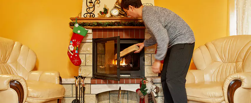 Rusted Metal Fireplace Restoration in Linden, New Jersey