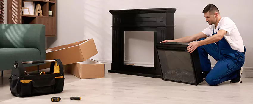Old Rusted Metal Fireplace Repair And Replacement in Linden, NJ
